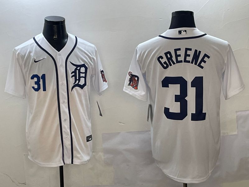 Men Detroit Tigers #31 Greene White Game 2025 Nike MLB Jersey style 3122->women nfl jersey->Women Jersey